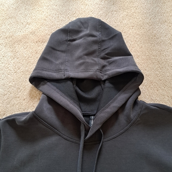 Lazy Pants Brushed Sueded Hoodie Grey Small Cozy Sweatshirt Casual - Picture 13 of 16